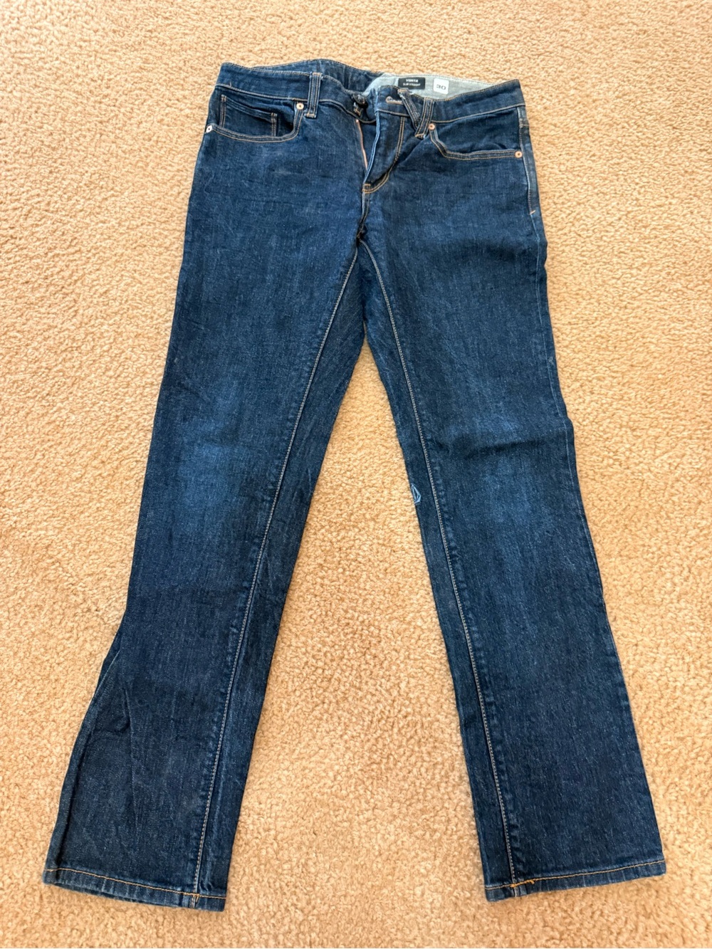 Volcom boys Dark Indigo Straight Jeans